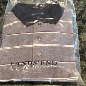 Land's end 100% Pima Cotton Polo Shirt
